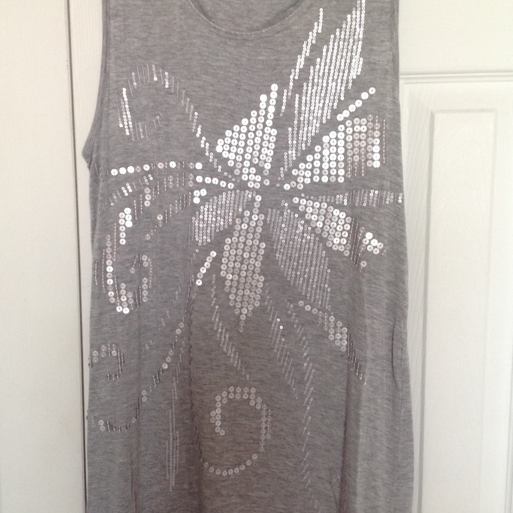 K & C tunic length tank top, size M